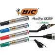 4 цвята Перманентен маркер Bic Marking 2300 - различни дебелини на писане