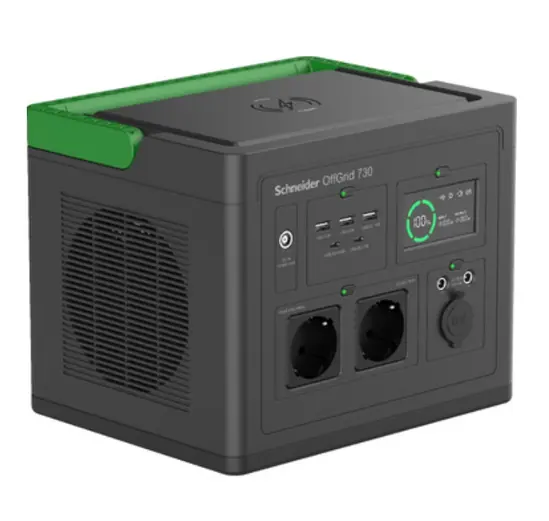 Преносима захранваща станция Schneider OffGrid Portable Power Station 730, 738Wh Lithium-ion, 2 Schuko, Sinewave