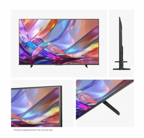 Телевизор Hisense 50" E7S, 4K Ultra HD 3840x2160, QLED, Quantum Dot, HDR 10+, HLG, Dolby Vision, DTS Virtual X, Smart TV, WiFi, Light Sensor, BT, Anyview Cast, 3xHDMI, 2xUSB, LAN, CI+, DVB-T2/C/S2, Black