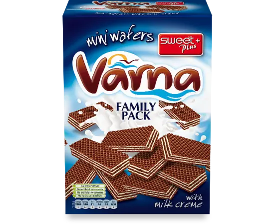 Вафли Varna мини с какао 260 гр