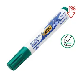 Маркер за бяла дъска Bic зелен