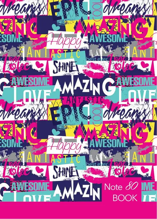 Тетрадка телчета А4 вестник 80 л редове