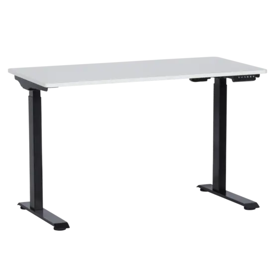 Бюро регулируемо КУКУШ B7- черни крака, бял плот