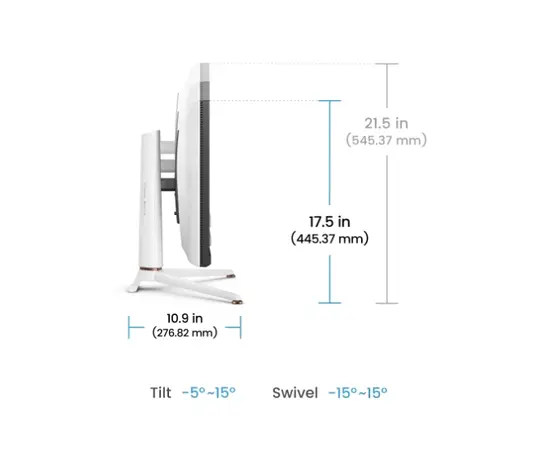 Монитор BenQ MOBIUZ EX271U, 27', 4K UHD, IPS, 1ms GtG, 165Hz, 120Hz for Console with eARC, Color Shuttle, FreeSync Premium, B.I.+ Gen2, HDRi and HDR400, Quickit, 1200:1, 95% P3, 400 nits, USB-C (DP alt. PD 65W),USB Hub, HDMI 2.1, DP, Height Adj. 100mm, Wh
