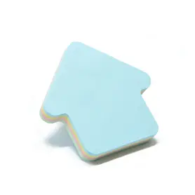 Самозалепващи листчета 76х76мм стрелка неон