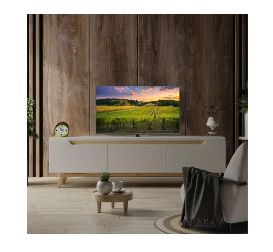 Телевизор Thomson Smart QLED TV 43'; Google TV; 3840 x 2160 (4K UHD), 4000:1, QLED, 60 Hz, DVB-TT2CSS2, HDR10, Hotel mode, Wi-Fi, Bluetooth, LAN, HDMI 2 (2.0) + 2 (2.1), USB 2 (2.0) + 1 (3.0), Central Swivel Stand, Dark gray