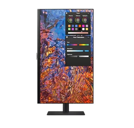 Монитор Samsung 27B800 , 27' IPS LED, 60 Hz, 5 ms GTG, 3840x2160, 300 cdm2, Flicker Free, PBP, PIP, USB-C 90W, 3xUSB 3.0, Display Port 1.4, 2xHDMI 2.2, Black