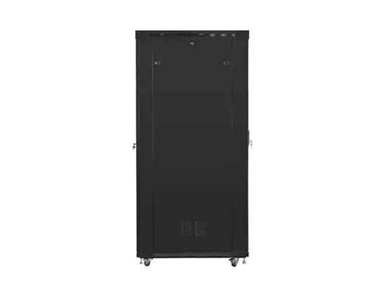 Комуникационен шкаф Lanberg rack cabinet 19' free-standing 42U800x1200 (flat pack) with glass door lcd black v2