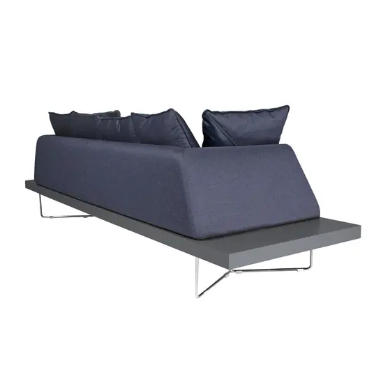 Триместен диван ОБОРИЩЕ SDN 03 - сниман отстрани, син цвят