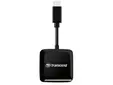Четец за карти Transcend SDmicroSD Card Reader, USB 3.2 Gen 1, Black, Type C