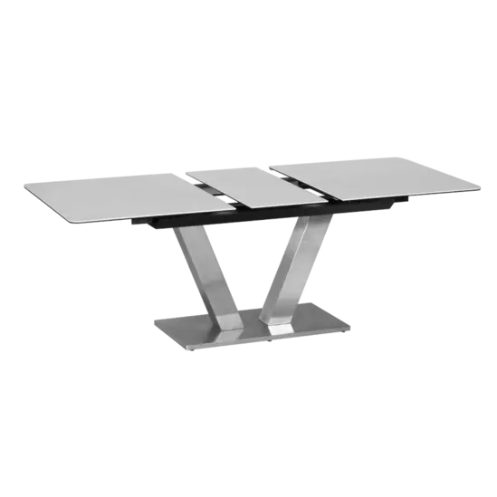 Трапезна маса ДАРИН разтегателна- разтегната, сив цвят