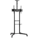 Стойка Neomounts Mobile Floor Stand incl. AV- and cam shelf (height adjustable: 128.5-145 cm)