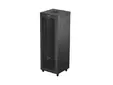 Комуникационен шкаф Lanberg rack cabinet 19' free-standing 47U800X800 (FLAT PACK) with mesh door LCD black