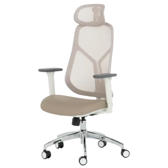 Директорски стол АНГЕЛА- бежов, ергономичен