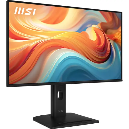 Монитор MSI PRO MP275PG E14 Proffesional Bussiness Monitor, 27", 1ms, 144Hz IPS, 1920x1080, FSync, EyesErgo, Anti-flicker, Eye-Q Check, Project Mode, HDR Ready, 300nits AG, 1500:1, 100M:1, sRGB 116%, DP, HDMI, D-Sub, 2x2W, Pivot, Heigh Adj., VESA, Black, 