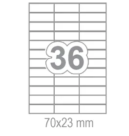 Самозалепващи етикети 70x23 36 бр.