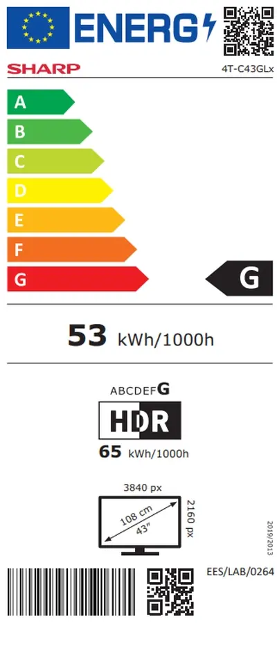 Телевизор Sharp 43GP6265E, 43' QLED Google TV, 4K Ultra HD  3840x2160 Frameless, AQUOS, DVB-TT2CSS2, Active Motion 1000, HDR10, Dolby Atmos, Dolby Vision, Google Assistant, Chromecast Built-in, HDMI 2.1 with eARC, 3.5mm Headphone jack  line-out, USB,