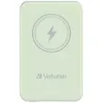 Външна батерия Verbatim MCP-5GN Power Pack 5000 mAh with UBS-C® PD 20W  Magnetic Wireless Charging 15W Green
