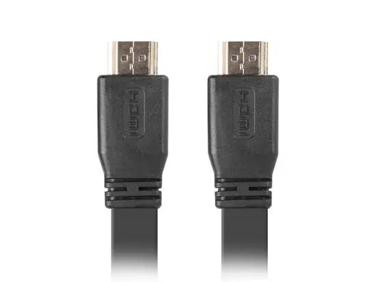 Кабел Lanberg HDMI MM V2.0 cable 3m, 4K flat, black