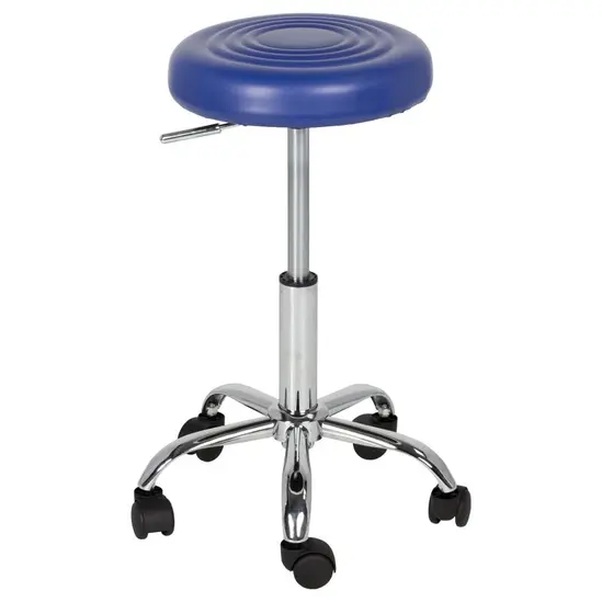 Бар стол ЯНЕ- син цвят седалка