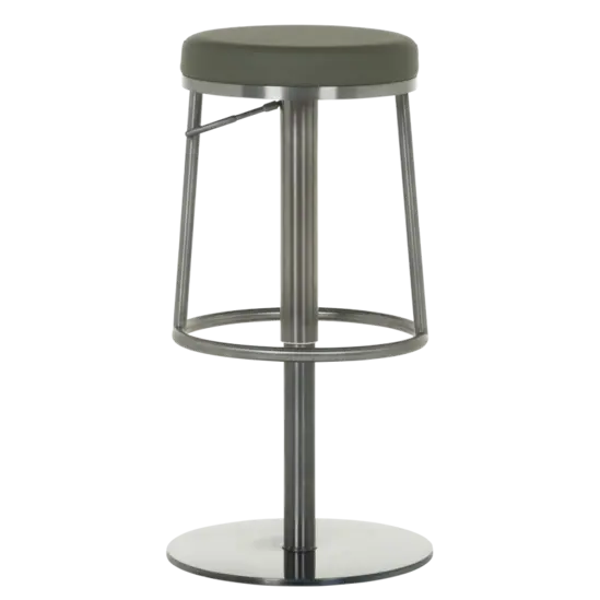 Бар стол ЧЕСТЪР- еко кожа, зелен