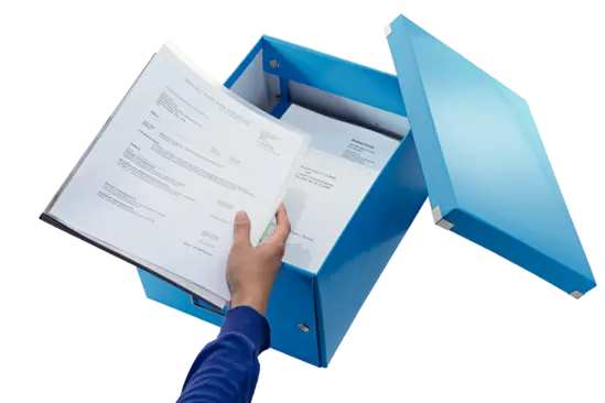 Кутия архивна Leitz Click & Store синя