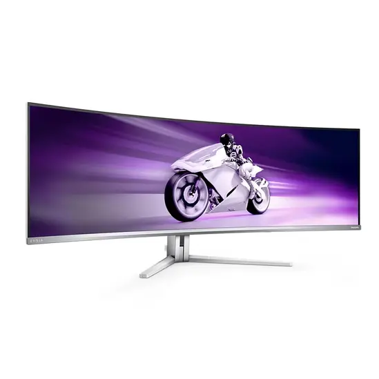 Монитор Philips Evnia 49M2C8900, 48.8" Curved 1800R QD-OLED, 5120x1440@240Hz, 0.03 GtG, Brightness 1000, 1000000:1, DCR 80M:1, Adaptive Sync, FlickerFree, Low Blue Mode, 7.5Wx4+DTS, Tilt, Height Adjust, Swivel, 2xHDMI, DP, USB hub
