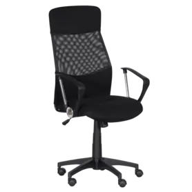 Работен стол ИГОР- сниман отстрани, мрежа, дамаска