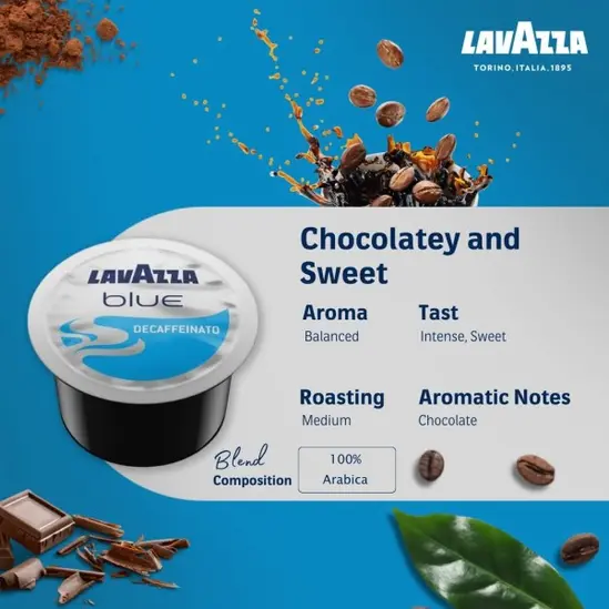 Капсули Lavazza Blue Espresso Decaffeinato Soave 100 бр