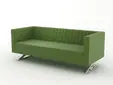 Диван триместен БАН ЯНУК KRN 03 - зелен на цвят, сниман изцяло