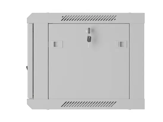 Комуникационен шкаф Lanberg rack cabinet 19' wall-mount 6U600x450 with perforated door grey (flat pack)