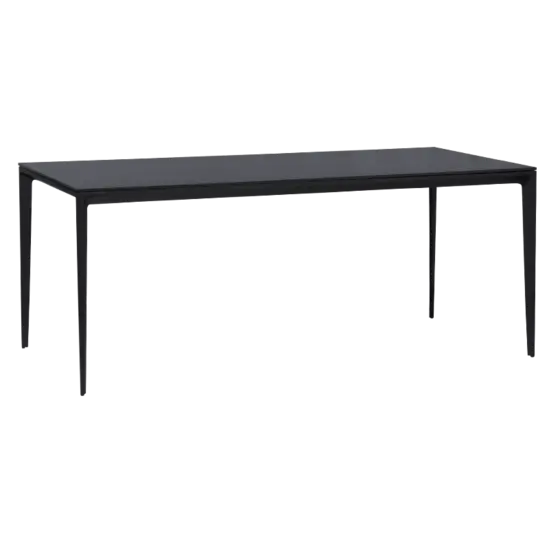 Трапезна маса ДАМЯН- керамичен плот, черен цвят
