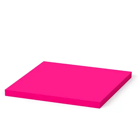 Самозалепващи листчета 125х75мм розов неон