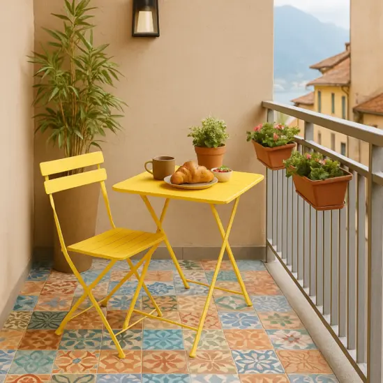 Комплект РИО- маса със стол, жълти