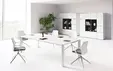 Заседателна маса IULIO 02- снимка в офис, бял цвят мебели
