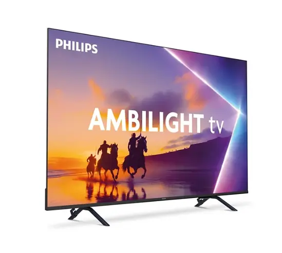 Телевизор Philips 55PUS8400/12, 55" 4K UHD QLED, 3840x2160p, 60Hz, DVB-T/T2/T2-HD/C/S/S2, 60Hz, Ambilight 3, Pixel Precise UHD, HDR+, Titan OS, Dolby Atmos & DTS:X, 3*HDMI, 2*USB, VRR, 802.11ac, BT 5.2, Philips EasyLink 2.0, 20W RMS, Black