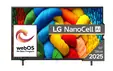Телевизор LG 50NANO80A3B, 50" 4K HDR Smart Nano Cell TV, 3840x2160, DVB-T2CS2, AI Alpha 7, HDR 10 PRO, webOS 25, ThinQ AI, VRR, ALLM, HGiG, WiFi, Clear Voice, AI Upscaling, Bluetooth, Hdmi e-ARC , CI, LAN, AirPlay2, Chromecast, 2 Pole stand, Black