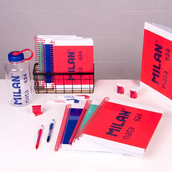 Тетрадка спирала А4 Nata Milan 80 л 3 броя