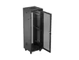 Комуникационен шкаф Lanberg rack cabinet 19' free-standing 37U600X600 (FLAT PACK) with mesh door LCD black