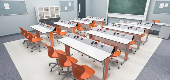 Кабинет TETRA по физика дигитален - оранжева стая