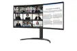 Монитор LG 34WR55QK-B 34" UltraWide AG , Curved 21:9 VA Panel, 5ms, 3000:1, 300 cd/m2, WQHD 3440x1440, HDR10, sRGB 99% , USB type-C 65W , 100Hz, HDMI, DisplayPort, PBP, Height Adjustable, Tilt, Reader Mode, Headphone Out, Black