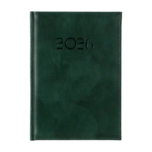 Календар - бележник ВИХРЕН B5- зелен цвят корица