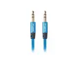 Кабел Lanberg mini jack 3.5mm MM 3 pin cable 1m, blue premium