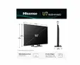 Телевизор Hisense 50" U7Q, 4K Ultra HD 3840x2160, ULED, FALD, Quantum Dot, 144Hz, IPS, HDR 10+, HLG, Dolby Vision IQ, Dolby Atmos, Smart TV, WiFi 5GHz, WiFi Direct, BT, Anyview Cast, 4xHDMI, 2xUSB, LAN, CI+, DVB-T2/C/S2, Black