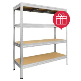 Метален стелаж BTL цинк 168x160x40см 600кг рафт