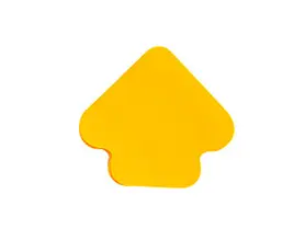 Самозалепващи листчета 76х76мм стрелка неон