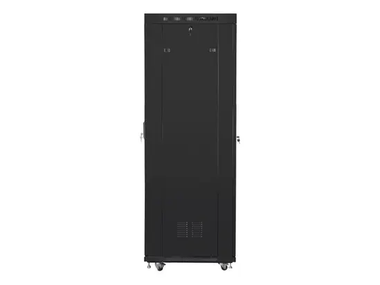 Комуникационен шкаф Lanberg rack cabinet 19' free-standing 42U600x800 (flat pack) with mesh door lcd black v2