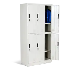 Метален гардероб - с 6 отделения, 185х90х45 см