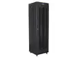 Комуникационен шкаф Lanberg rack cabinet 19' free-standing 42U600x600 (flat pack) with mesh door lcd black v2