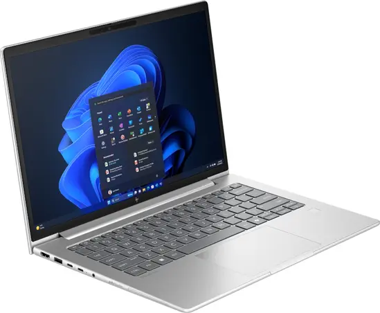 Лаптоп HP EliteBook 6 G1i AI 16' Pike Silver, Ultra 7-255U (up to 5.2GH12MB12C), 16' WUXGA AG 300nits, 16GB 5600Mhz 1DIMM, 512MB PCIe SSD, WiFi 7 + BT 5.4, FPR, Smart Card Reader, Backlit Kbd, 3C Batt, Win 11 Pro, 3Y Offsite
